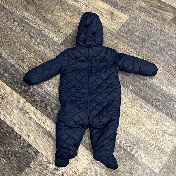 Ralph Lauren Baby Boy Water-Resistance Hooded Barn Bunting Navy Snowsuit SZ 6 M - Picture 4 of 7